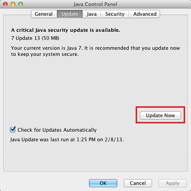 Java For Mac Os Update